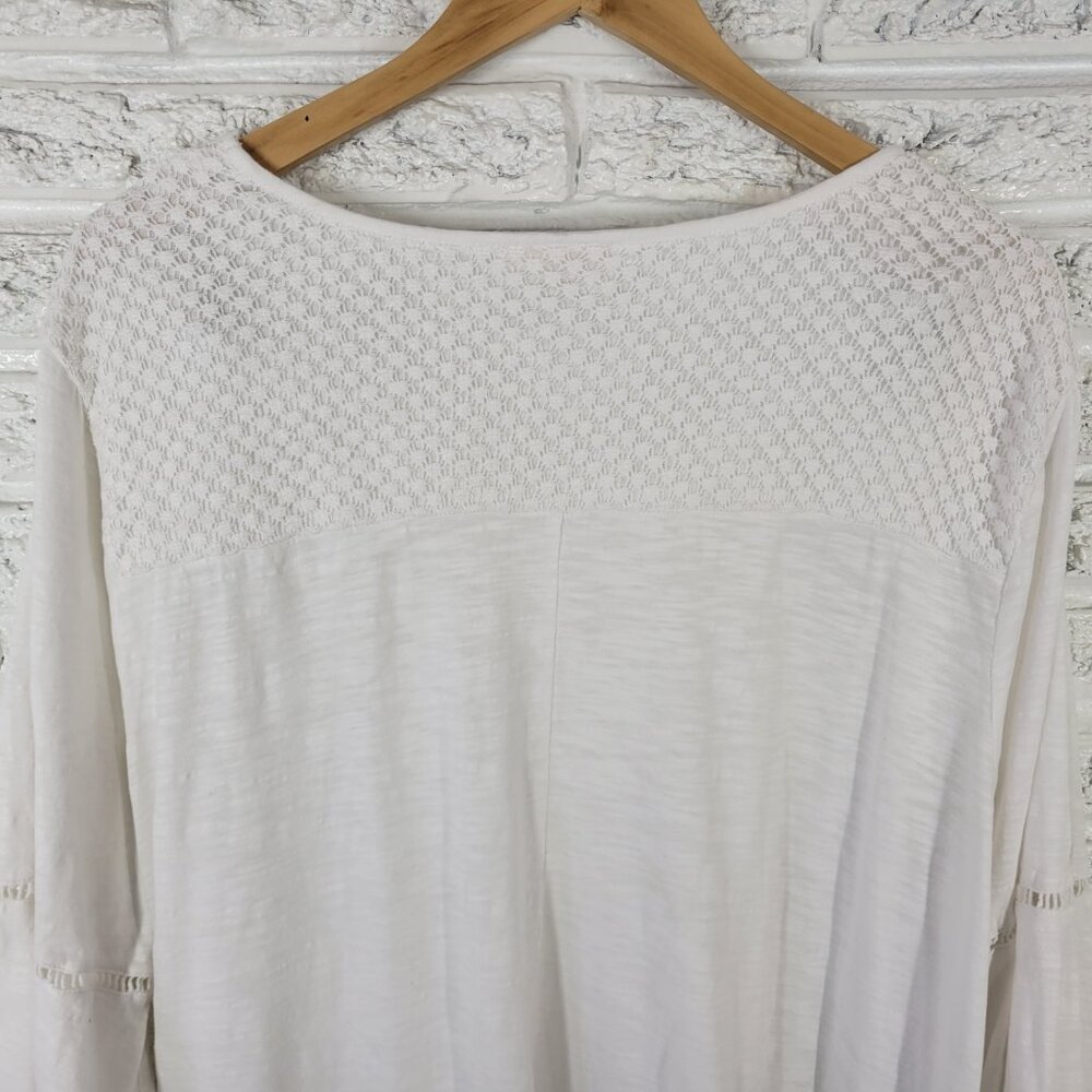 Style & Co Women's 3X Top White 100% Cotton 3/4 Bell Sleeve Pullover WHI38E - Picture 9 of 12